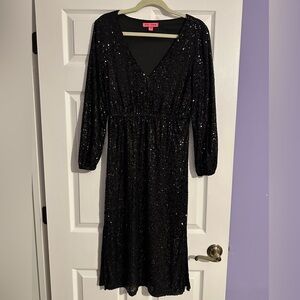 Betsy Johnson sequin stretch dress size small